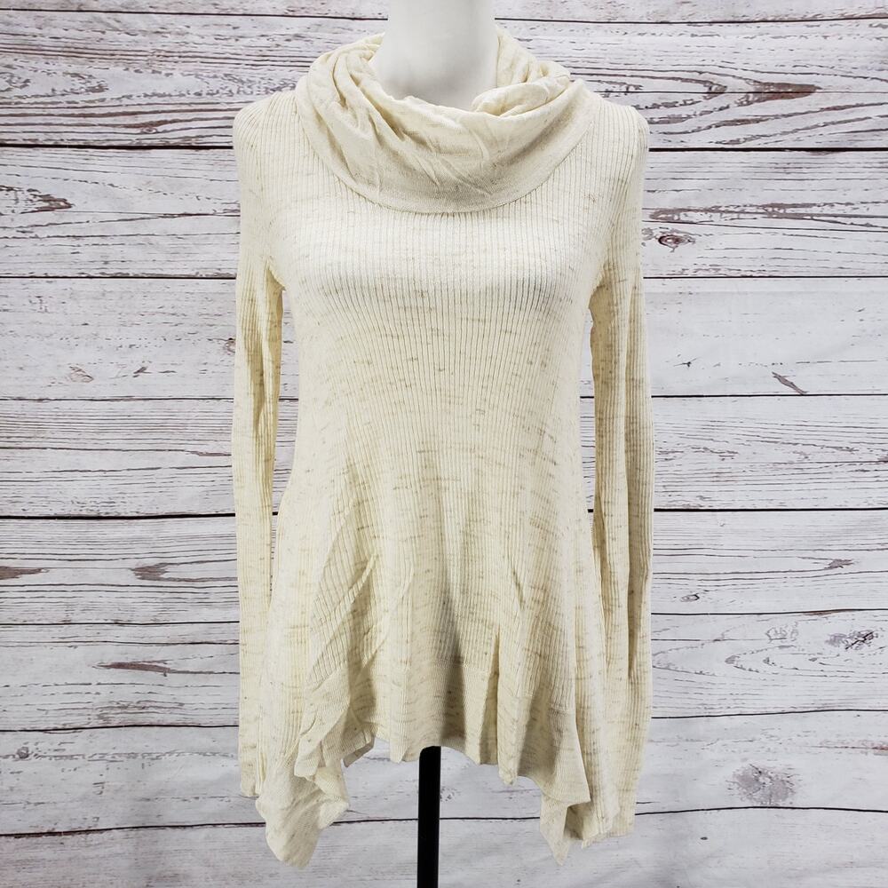 Sleeping on Snow Women's Cream Wool Blend Pullover Sweater Size Small